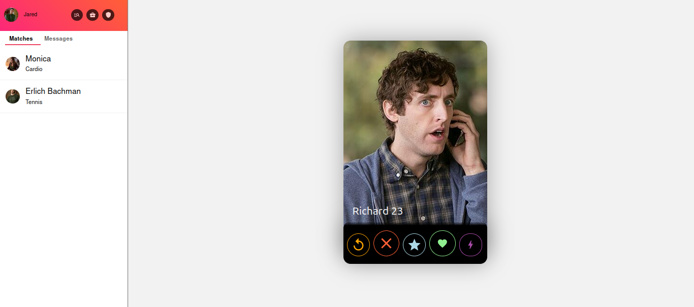 Brave Date main page.